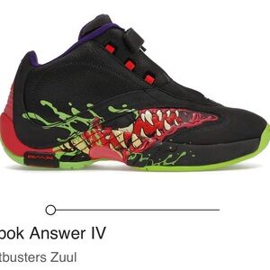 Reebok Iverson Answer 4 IV (Ghostbusters Zuul) Size 10.5 Men/12 Women